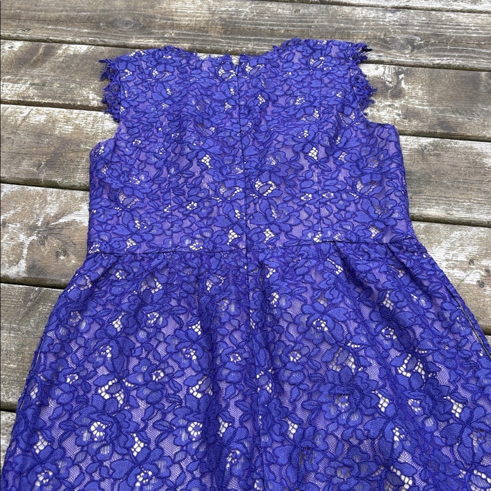 Shoshanna Purple Lace Dress size 4 - Picture 4 of 8
